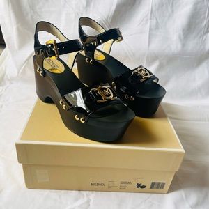 Womens Michael Kors black dress platform sandal. Size 6.5, Brand new.